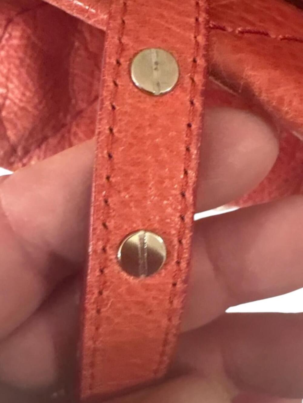 Chanel Coral Red Quilted Caviar Leather CC Tote - Picture 9 of 12